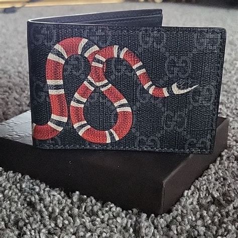 gucci.snake wallet|authentic Gucci snake wallet.